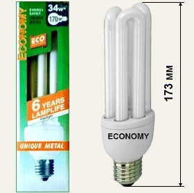 Лампа энергосберегающая 34вт ECONOMY