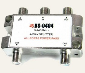 Разветвитель для 4-х ресиверов BS-0404