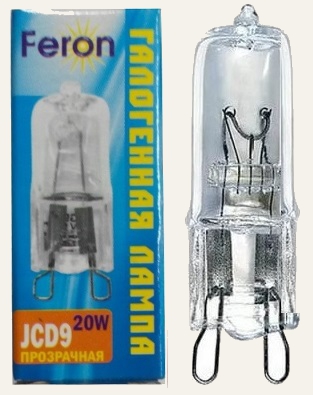 Лампа G9 Feron 20 W 220 V