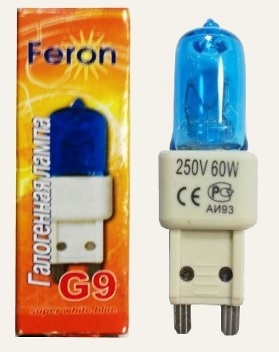 Лампа G9 супер белая Feron