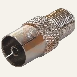Гнездо с F-конектором металл на кабель