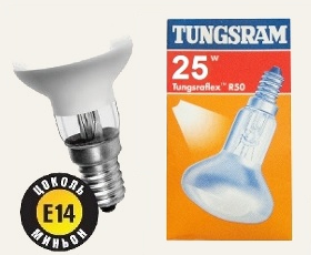 Лампа R50 25 вт Е14 Tungsram