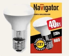Лампа R63 40 вт Е27 Navigator