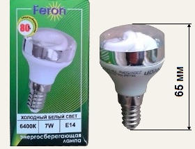 Лампа энергосберегающая ELS39 7W Feron