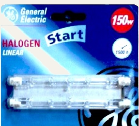 Лампа галогенного прожектора 150 вт General Electric 2 шт в блистере