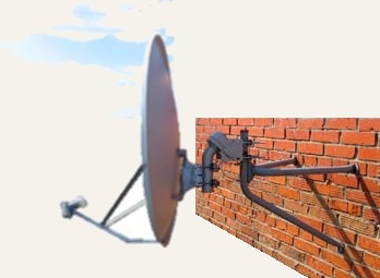 Фото спутниковой антенны с мотором