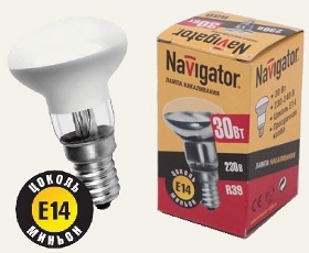 Лампа R39 30 вт Е14 Navigator