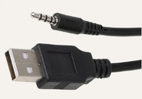 Шнур Jack 2,5 шт 4 конт - USB